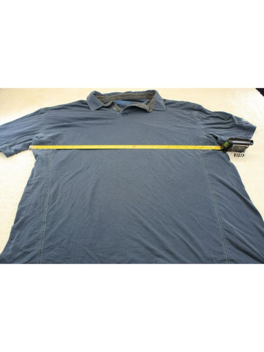 Kuhl Mens Polo Shirt Blue Size XXL Organic Cotton Short Sleeve Casual Good Condi - Picture 2 of 4